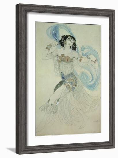 Costume Design for Salome in "Dance of the Seven Veils," 1908-Leon Bakst-Framed Giclee Print