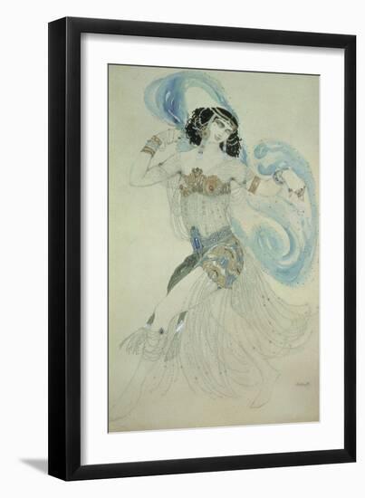 Costume Design for Salome in "Dance of the Seven Veils," 1908-Leon Bakst-Framed Giclee Print