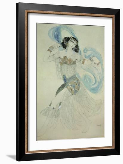 Costume Design for Salome in "Dance of the Seven Veils," 1908-Leon Bakst-Framed Giclee Print