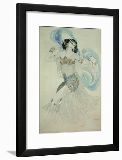 Costume Design for Salome in "Dance of the Seven Veils," 1908-Leon Bakst-Framed Giclee Print