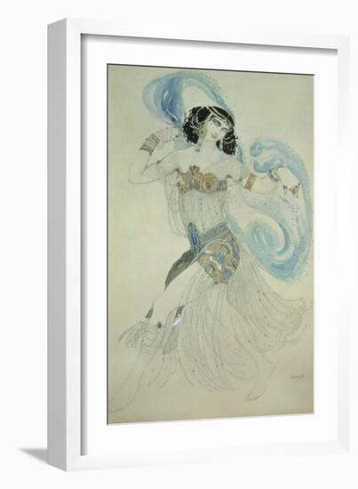 Costume Design for Salome in "Dance of the Seven Veils," 1908-Leon Bakst-Framed Giclee Print