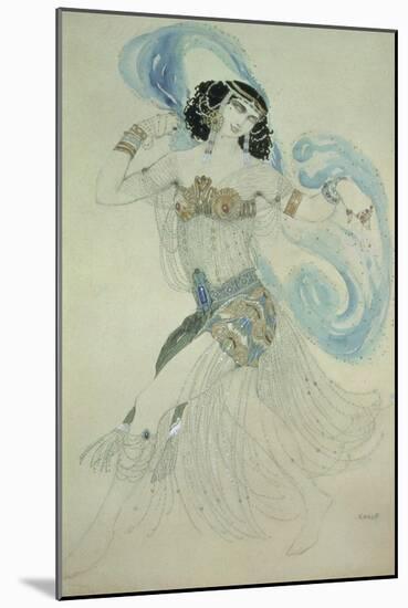 Costume Design for Salome in "Dance of the Seven Veils," 1908-Leon Bakst-Mounted Giclee Print