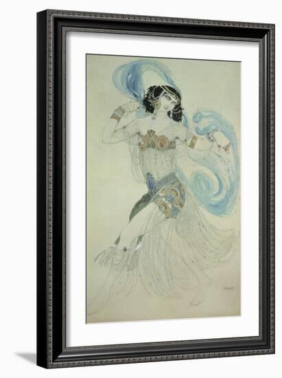 Costume Design for Salome in "Dance of the Seven Veils," 1908-Leon Bakst-Framed Giclee Print