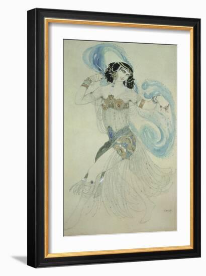 Costume Design for Salome in "Dance of the Seven Veils," 1908-Leon Bakst-Framed Giclee Print