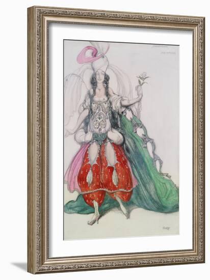 Costume Design for Scheherazade: Zobeide (Jane Marnac)-Leon Bakst-Framed Giclee Print