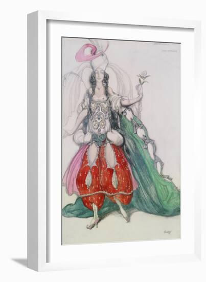 Costume Design for Scheherazade: Zobeide (Jane Marnac)-Leon Bakst-Framed Giclee Print