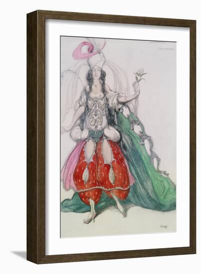 Costume Design for Scheherazade: Zobeide (Jane Marnac)-Leon Bakst-Framed Giclee Print