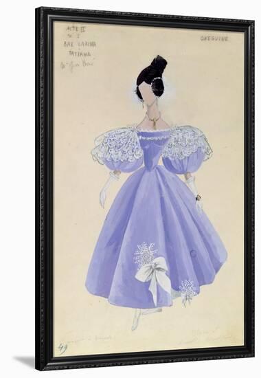 Costume Design for Tatania in the Opera 'Eugene Onegin' by Tchaikovsky (1840-93)-null-Framed Premium Giclee Print