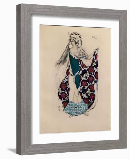 Costume Design for the Ballet Artémis Troublée by Paul Paray, 1922-Léon Bakst-Framed Giclee Print