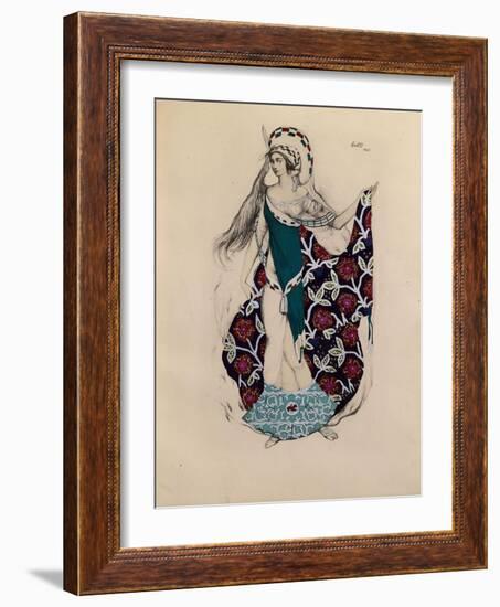 Costume Design for the Ballet Artémis Troublée by Paul Paray, 1922-Léon Bakst-Framed Giclee Print