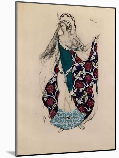 Costume Design for the Ballet Artémis Troublée by Paul Paray, 1922-Léon Bakst-Mounted Giclee Print