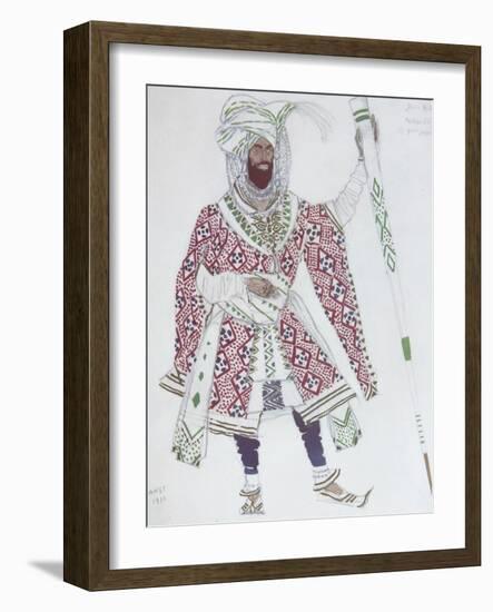 Costume Design for the Ballet Blue God, 1912-Léon Bakst-Framed Giclee Print