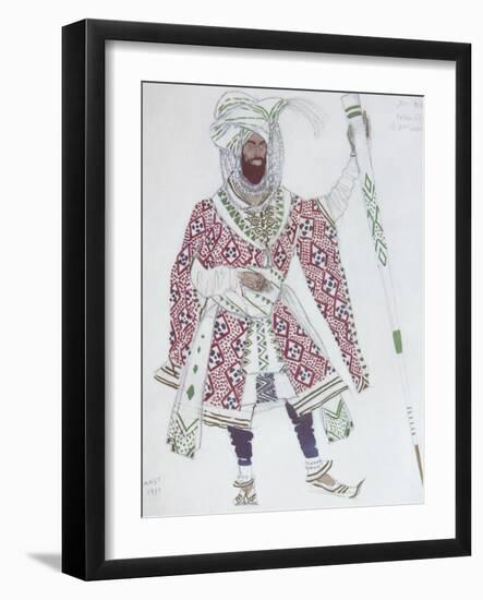 Costume Design for the Ballet Blue God, 1912-Léon Bakst-Framed Giclee Print