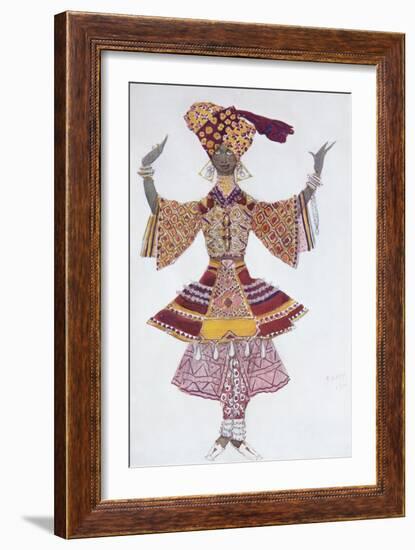 Costume Design for the Ballet Blue God, 1912-Léon Bakst-Framed Giclee Print