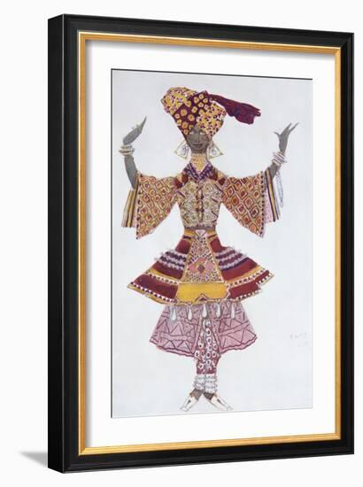 Costume Design for the Ballet Blue God, 1912-Léon Bakst-Framed Giclee Print