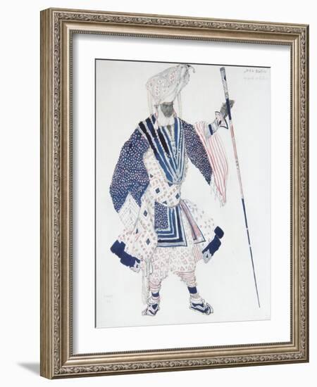 Costume Design for the Ballet Blue God, 1912-Léon Bakst-Framed Giclee Print