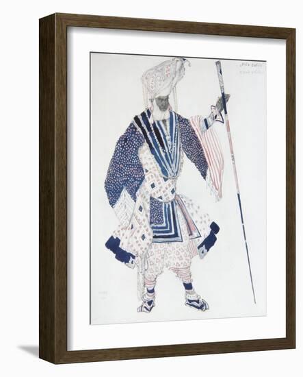 Costume Design for the Ballet Blue God, 1912-Léon Bakst-Framed Giclee Print