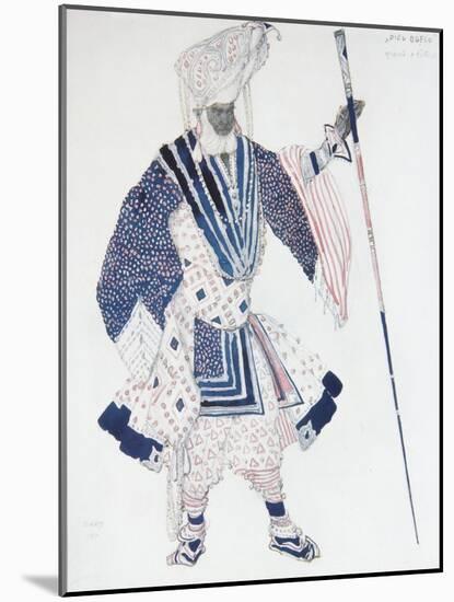 Costume Design for the Ballet Blue God, 1912-Léon Bakst-Mounted Giclee Print