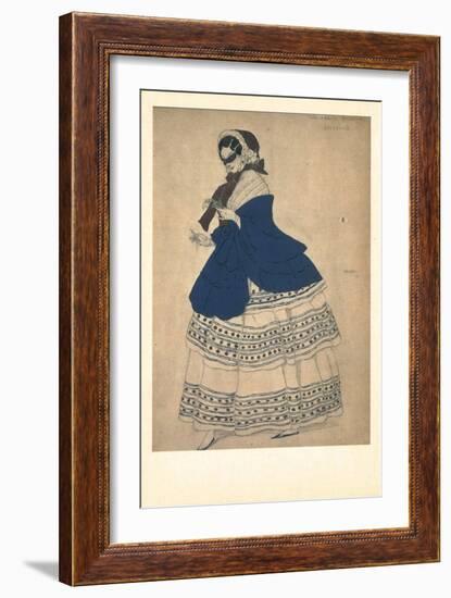 Costume Design for the Ballet Carnaval, 1910-Léon Bakst-Framed Giclee Print