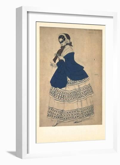 Costume Design for the Ballet Carnaval, 1910-Léon Bakst-Framed Giclee Print