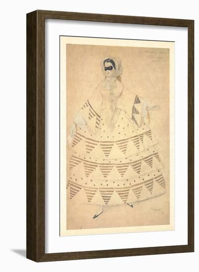 Costume Design for the Ballet Carnaval, 1910-Léon Bakst-Framed Giclee Print