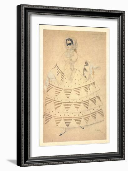 Costume Design for the Ballet Carnaval, 1910-Léon Bakst-Framed Giclee Print