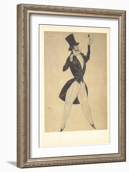 Costume Design for the Ballet Carnaval, 1910-Léon Bakst-Framed Giclee Print