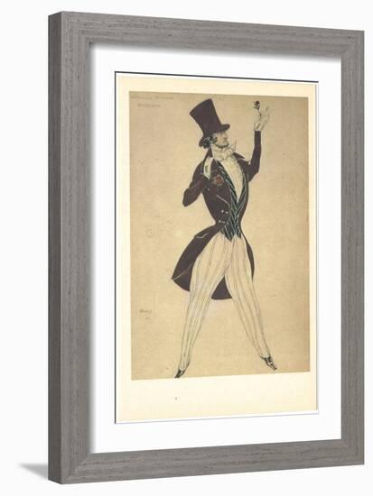 Costume Design for the Ballet Carnaval, 1910-Léon Bakst-Framed Giclee Print