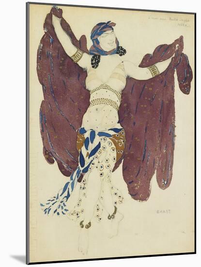 Costume Design for the Ballet Cleopatra-Léon Bakst-Mounted Giclee Print