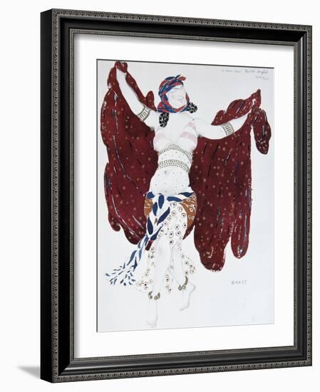 Costume Design for the Ballet Cléopatre, 1909-Léon Bakst-Framed Giclee Print