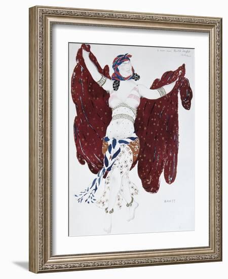 Costume Design for the Ballet Cléopatre, 1909-Léon Bakst-Framed Premium Giclee Print