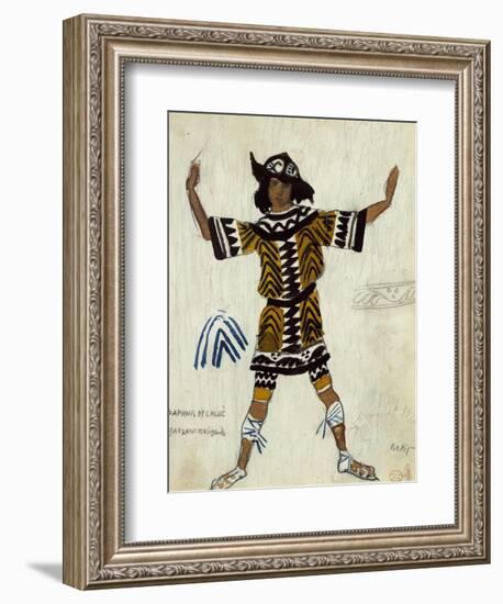 Costume Design for the Ballet Daphnis Et Chloé by M. Ravel, 1912-Léon Bakst-Framed Giclee Print