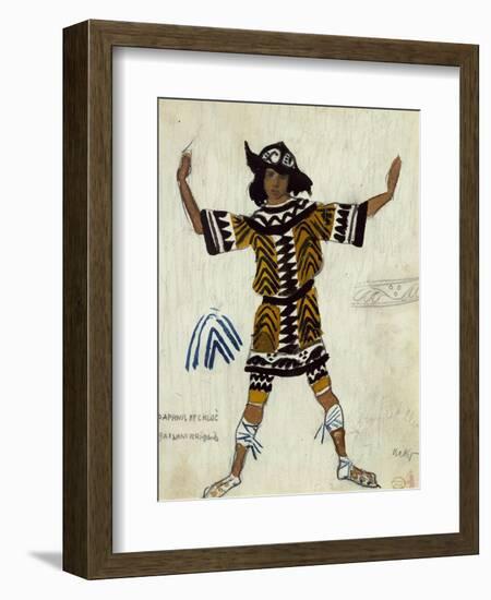 Costume Design for the Ballet Daphnis Et Chloé by M. Ravel, 1912-Léon Bakst-Framed Giclee Print