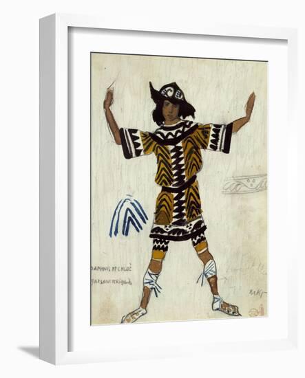 Costume Design for the Ballet Daphnis Et Chloé by M. Ravel, 1912-Léon Bakst-Framed Giclee Print