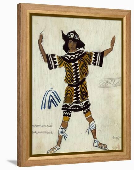 Costume Design for the Ballet Daphnis Et Chloé by M. Ravel, 1912-Léon Bakst-Framed Premier Image Canvas