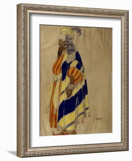 Costume Design for the Ballet 'Islamey' by Mily Balakirev (Tempera on Paper)-Leon Bakst-Framed Giclee Print