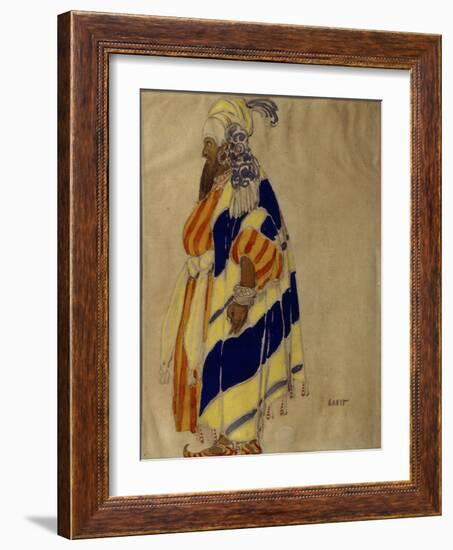 Costume Design for the Ballet 'Islamey' by Mily Balakirev (Tempera on Paper)-Leon Bakst-Framed Giclee Print