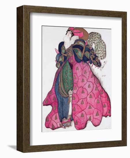 Costume Design for the Ballet 'La Legende de Joseph', 1914-Leon Bakst-Framed Giclee Print