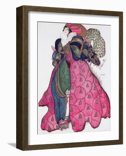 Costume Design for the Ballet 'La Legende de Joseph', 1914-Leon Bakst-Framed Giclee Print