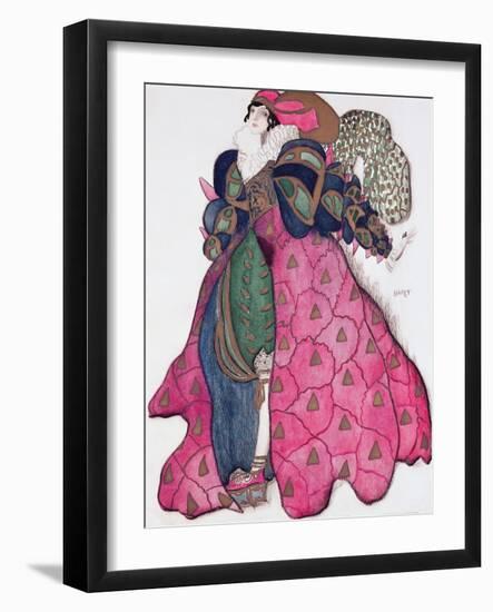 Costume Design for the Ballet 'La Legende de Joseph', 1914-Leon Bakst-Framed Giclee Print