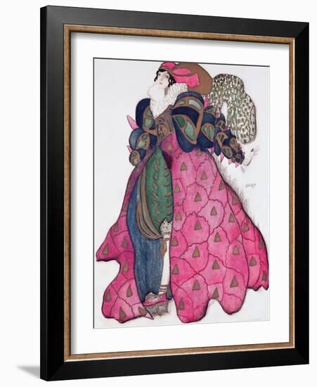 Costume Design for the Ballet 'La Legende de Joseph', 1914-Leon Bakst-Framed Giclee Print