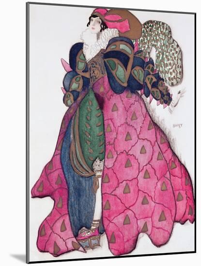 Costume Design for the Ballet 'La Legende de Joseph', 1914-Leon Bakst-Mounted Giclee Print