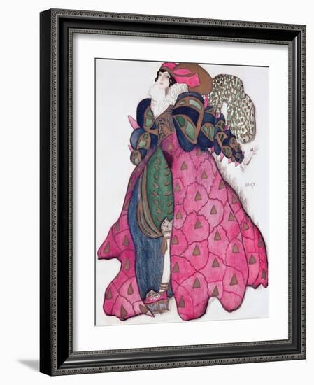 Costume Design for the Ballet 'La Legende de Joseph', 1914-Leon Bakst-Framed Giclee Print