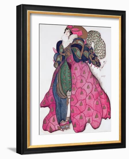 Costume Design for the Ballet 'La Legende de Joseph', 1914-Leon Bakst-Framed Giclee Print