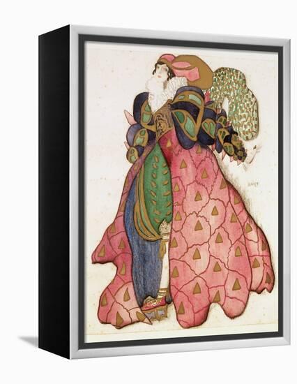 Costume Design for the Ballet 'La Legende de Joseph', 1914-Leon Bakst-Framed Premier Image Canvas