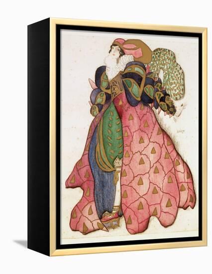 Costume Design for the Ballet 'La Legende de Joseph', 1914-Leon Bakst-Framed Premier Image Canvas