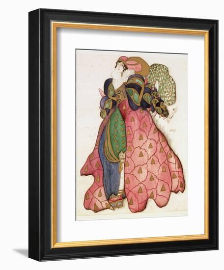 Costume Design for the Ballet 'La Legende de Joseph', 1914-Leon Bakst-Framed Giclee Print