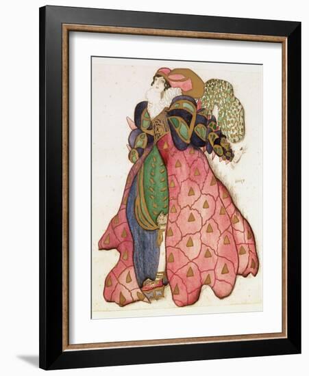 Costume Design for the Ballet 'La Legende de Joseph', 1914-Leon Bakst-Framed Giclee Print