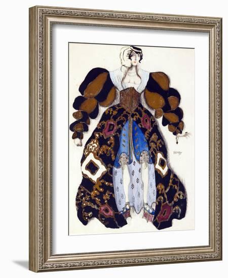 Costume Design for the Ballet  La Legende De Joseph  by R. Strauss - Bakst, Leon (1866-1924) - 1914-Leon Bakst-Framed Giclee Print