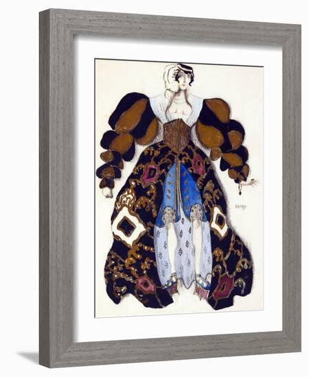 Costume Design for the Ballet  La Legende De Joseph  by R. Strauss - Bakst, Leon (1866-1924) - 1914-Leon Bakst-Framed Giclee Print